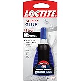 Loctite Super Glue Ultra Gel Control, Clear Superglue for Plastic, Wood, Metal, Crafts, & Repair, Cyanoacrylate Adhesive Inst