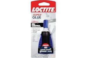 Loctite Super Glue Ultra Gel Control, Clear Superglue for Plastic, Wood, Metal, Crafts, & Repair, Cyanoacrylate Adhesive Inst