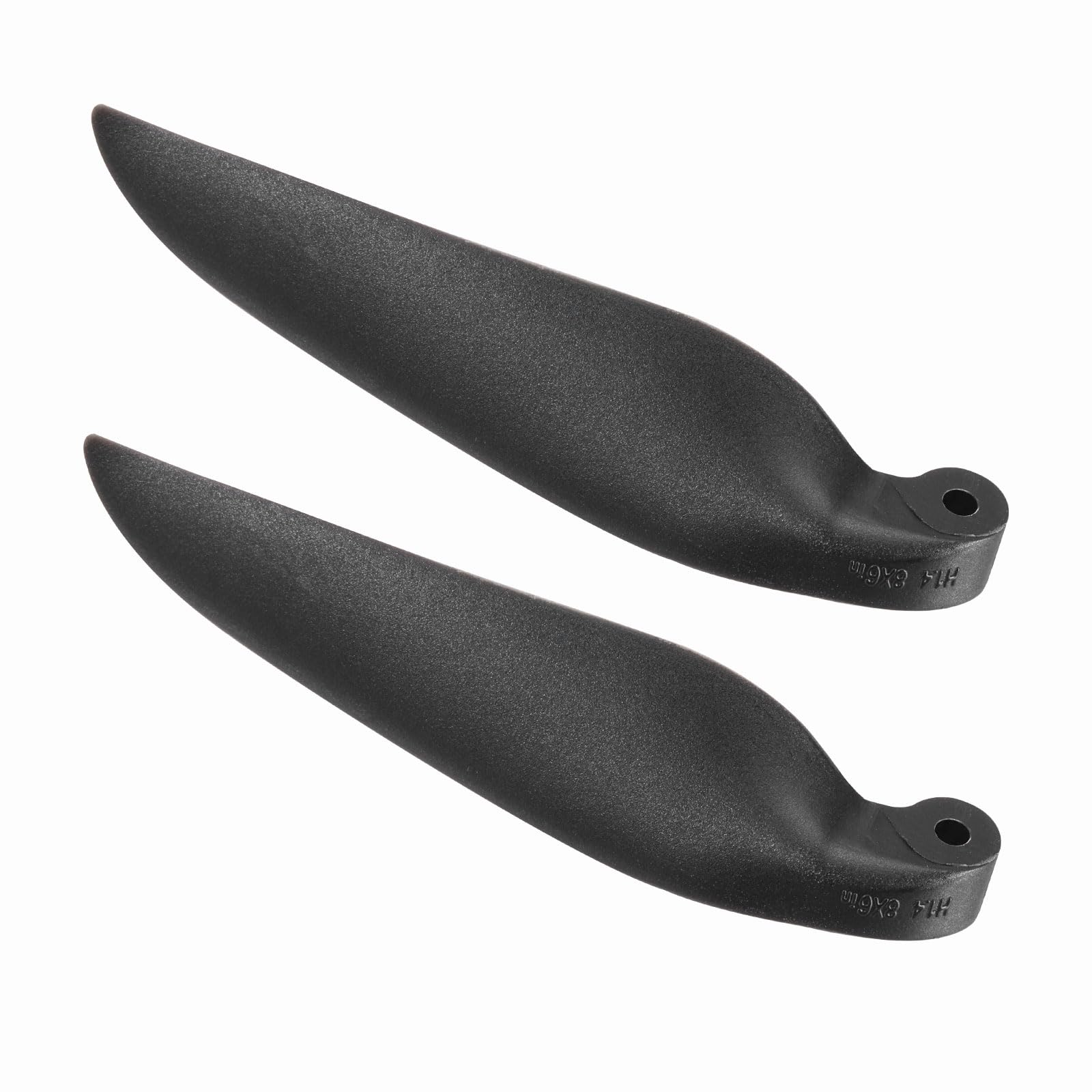 sourcing map RC Glider Propeller Replacement Prop Blades, 8x6 Inch RC Folding Propeller Nylon Blades Parts for Spinner D28-D48mm Glider Airplane Prop Replacement(Black, 1 Pair)