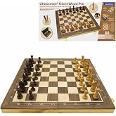 LEXiBOOK, Chessman Giant Wood Pro Chess Set, CGM1000 | Foldable wooden chessboard with magnetic pieces
