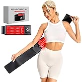Wireless Red Light Therapy Belt, Portable Infrared Light Therapy Wrap Red Light Therapy Device for Body with 10000mAh Power Pack for Back Shoulder Waist Muscle Pain Relief for Women Men