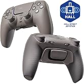 HEXGAMING ULTIMATE PRO Controller Compatible with ps5, Quantum Gray | Hall Effect Joysticks, Adjustable Triggers, 4 Remappable Buttons, 6 Profiles, 8 Swap Sticks, PC Compatible, Wireless Gaming