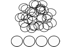 uxcell 50Pcs AS-022 O-Rings, Nitrile Rubber O-Rings 1" ID, 1-1/8" OD, 1/16" Width Round Sealing Gasket for Automotive Machine Plumbing Sealing Repair (70 Durometer, Black)