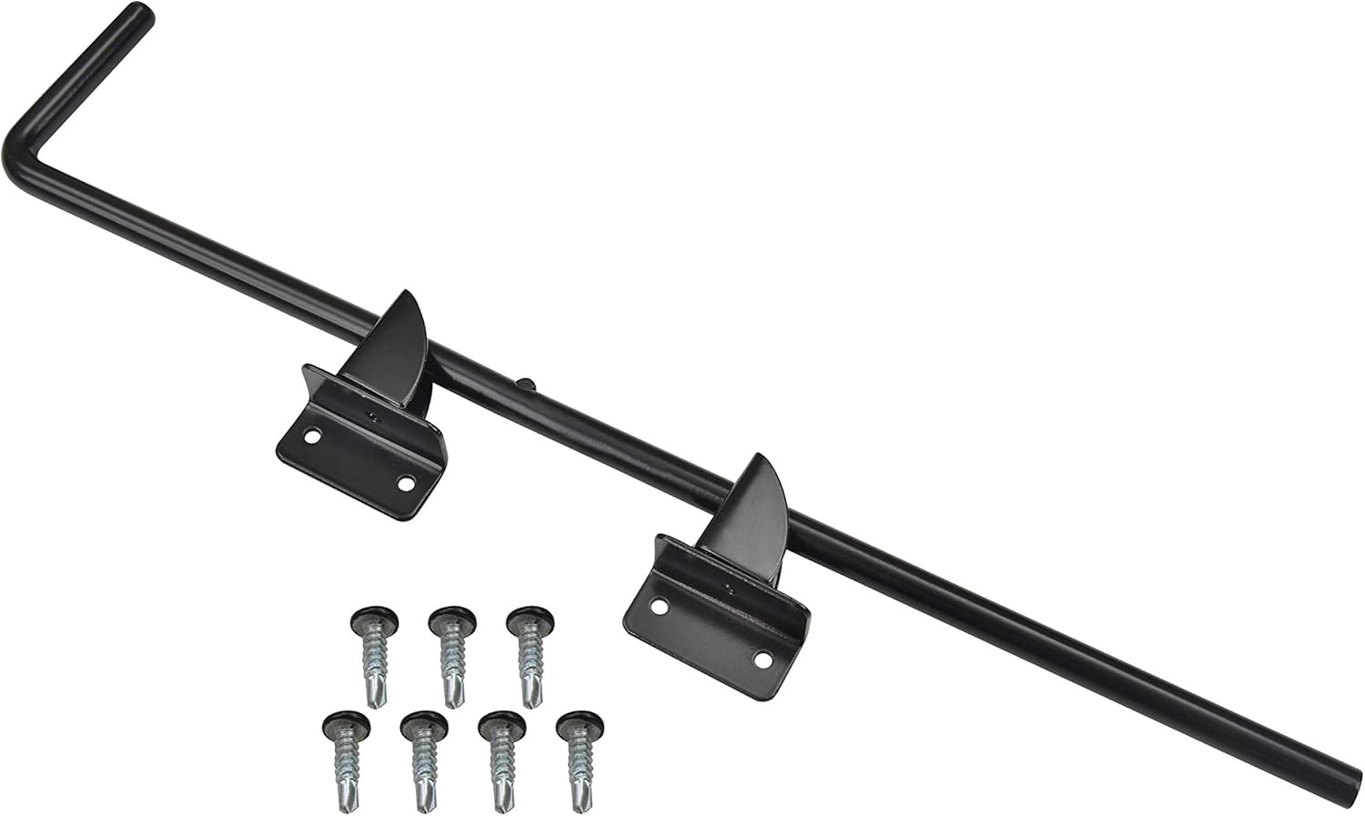Steel Fence Gate Cane Bolt (Black)