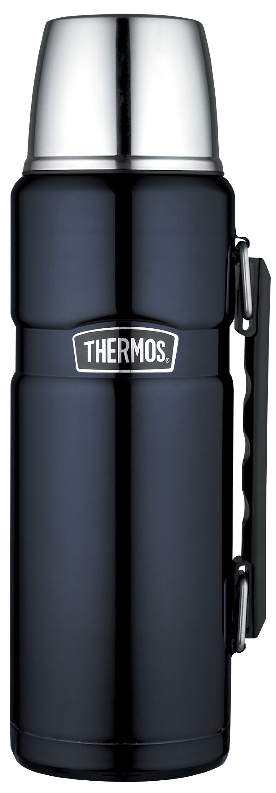 Thermos Stainless King 40 Ounce Beverage Bottle, Midnight Blue