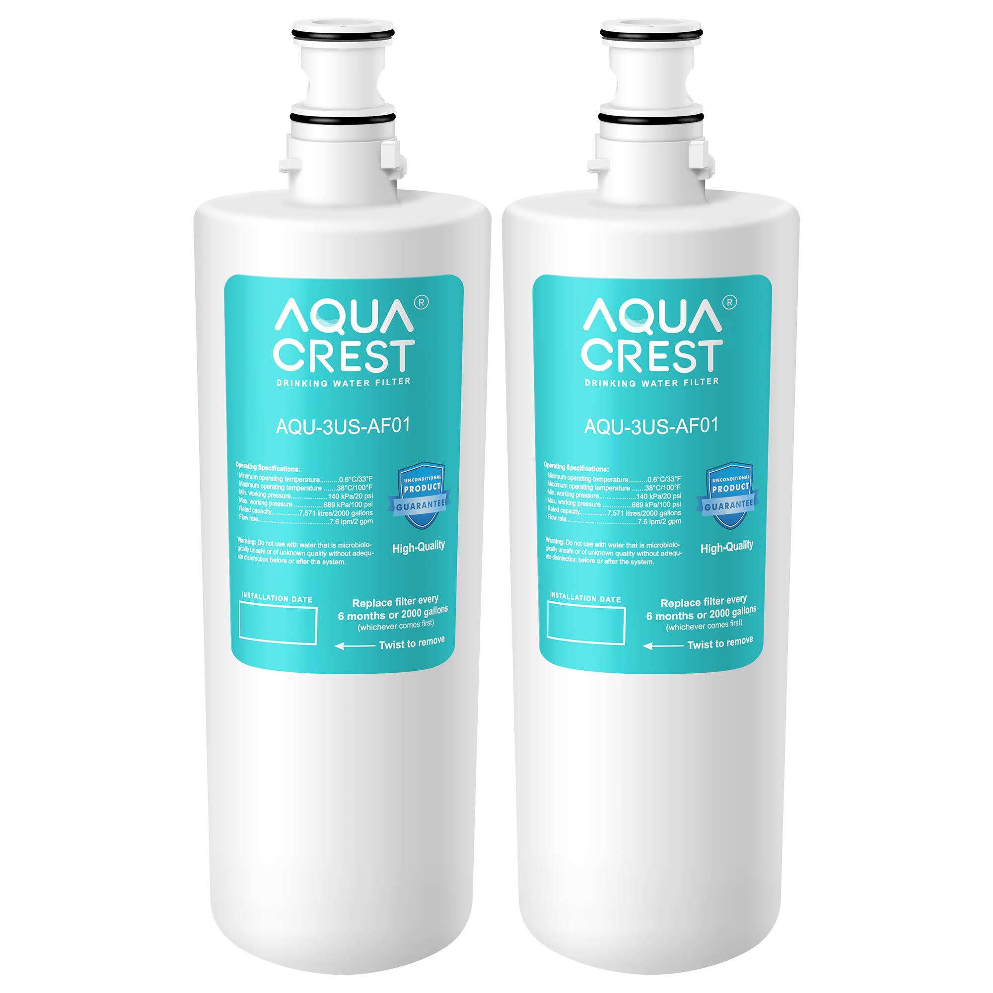 AQUACREST 3USAF01 Under Sink Water Filter, NSF/ANSI 42 Certified