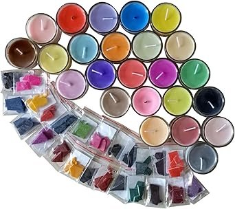 Amazon Ironbuddy キャンドル カラーダイブロック 24色 ソイワックス染料 キャンドル作り用 キャンドル キャンドルスタンド オンライン通販