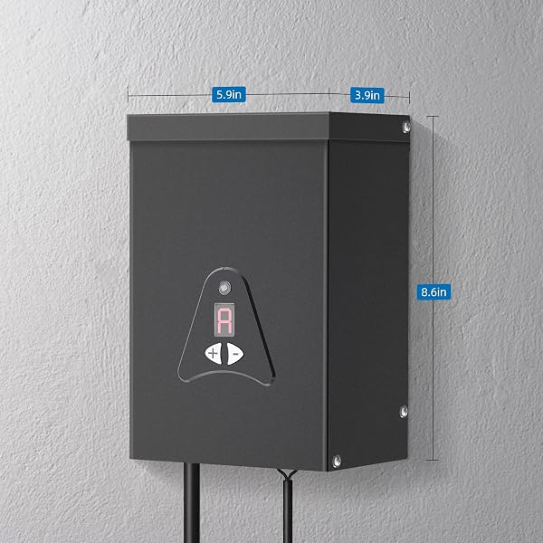 LOW VOLTAGE LANDSCAPE TRANSFORMER, 300W OUTDOOR LOW VOLTAGE TRAMS FORMER WATERPROOF, DUSK TO DAWN SENSOR CONTROL, 120VAC TO 12 V, 2 OUTPUTS FOR OUTDOOR LANDSCAPE LIGHTINGS, ETL LISTED (200, WATTS)