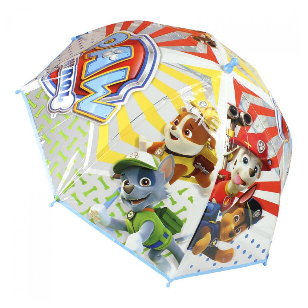 Billante y colorido paraguas de la Patrulla Canina.