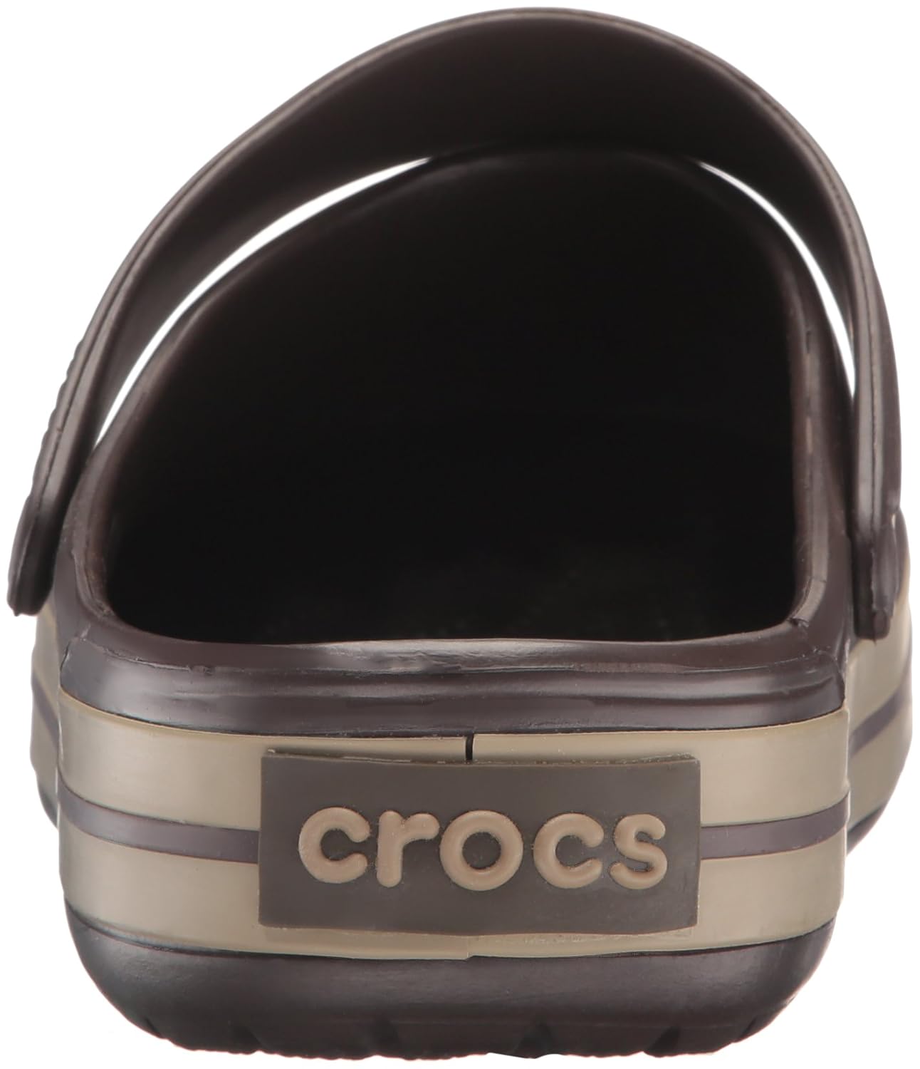 crocs unisex brown crocband clogs & mules