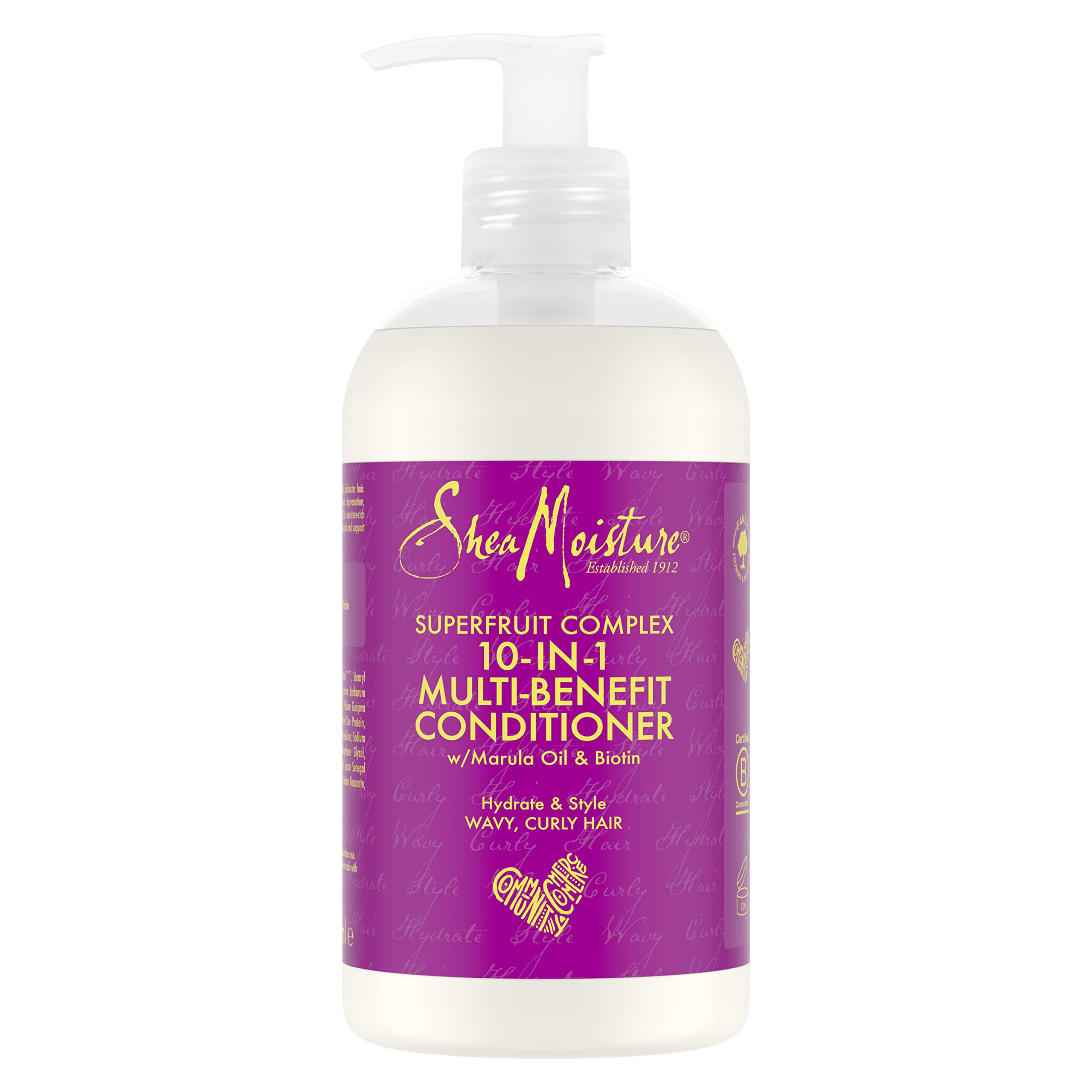 SHEA MOISTURE Superfruit Complex 10-in-1 Multi-Benefit Hair Conditioner sulphate and silicone free conditioner for wavy and curly hair 384 ml