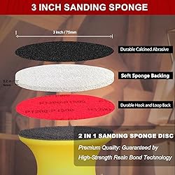 3 Inch Hook and Loop Sanding Sponge Disc with
