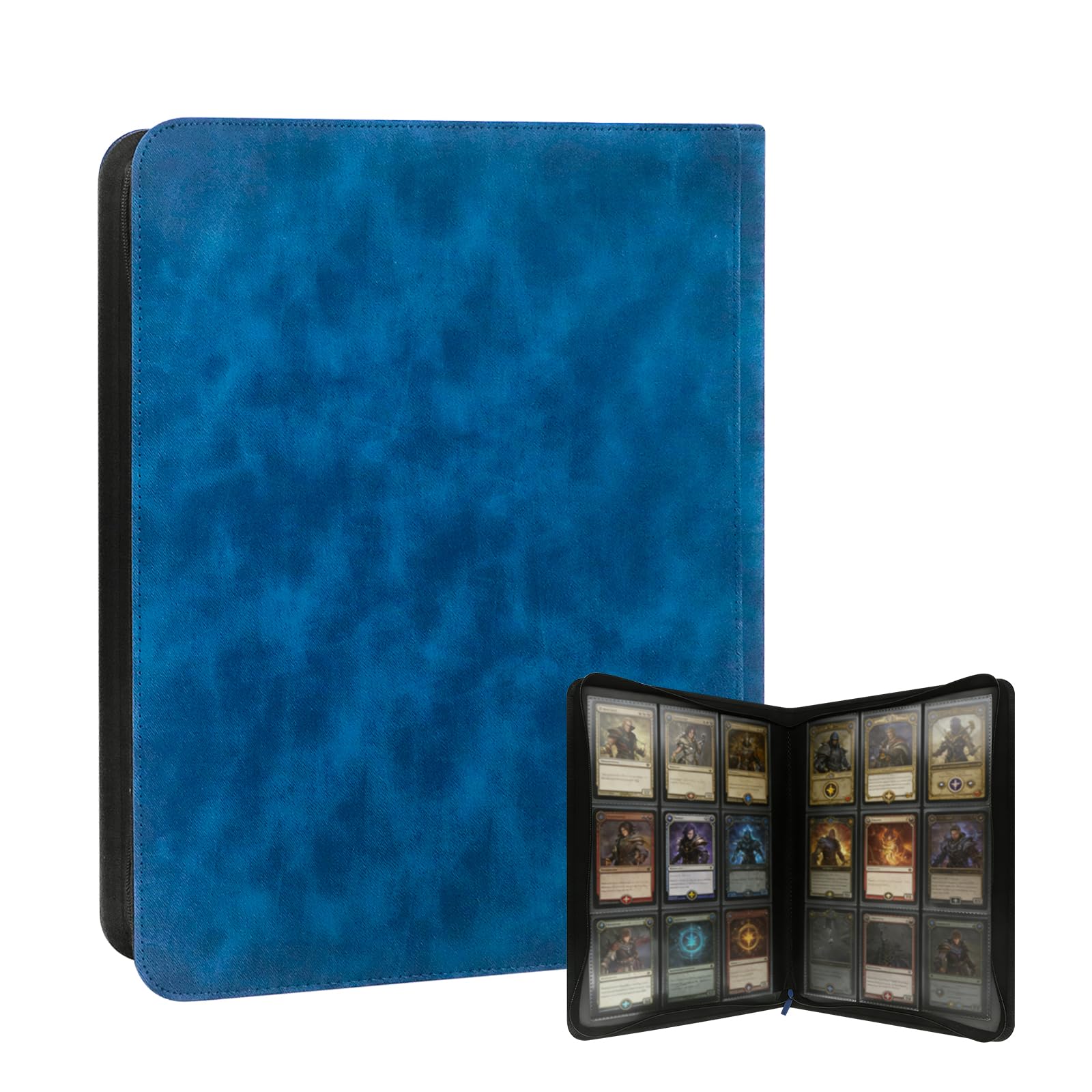 Toploader Binder, 9 Pocket Top Loader Holder, Trading Card Binder Storage, Holds 216 Toploaders, for 8.4 x11.2 CM Rigid Card Holders