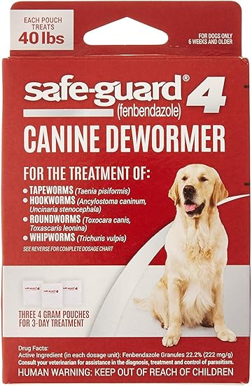 safeguard goat dewormer for dogs dosage