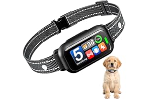 Upgraded Dog Bark Collar, NATGOVOD Smart Barking Collar with 5 Modes & 5 Adjustable Sensitivity & Bark Counter, Waterproof Automatic Shock Collar for Small Medium Large Dogs 10-120lbs