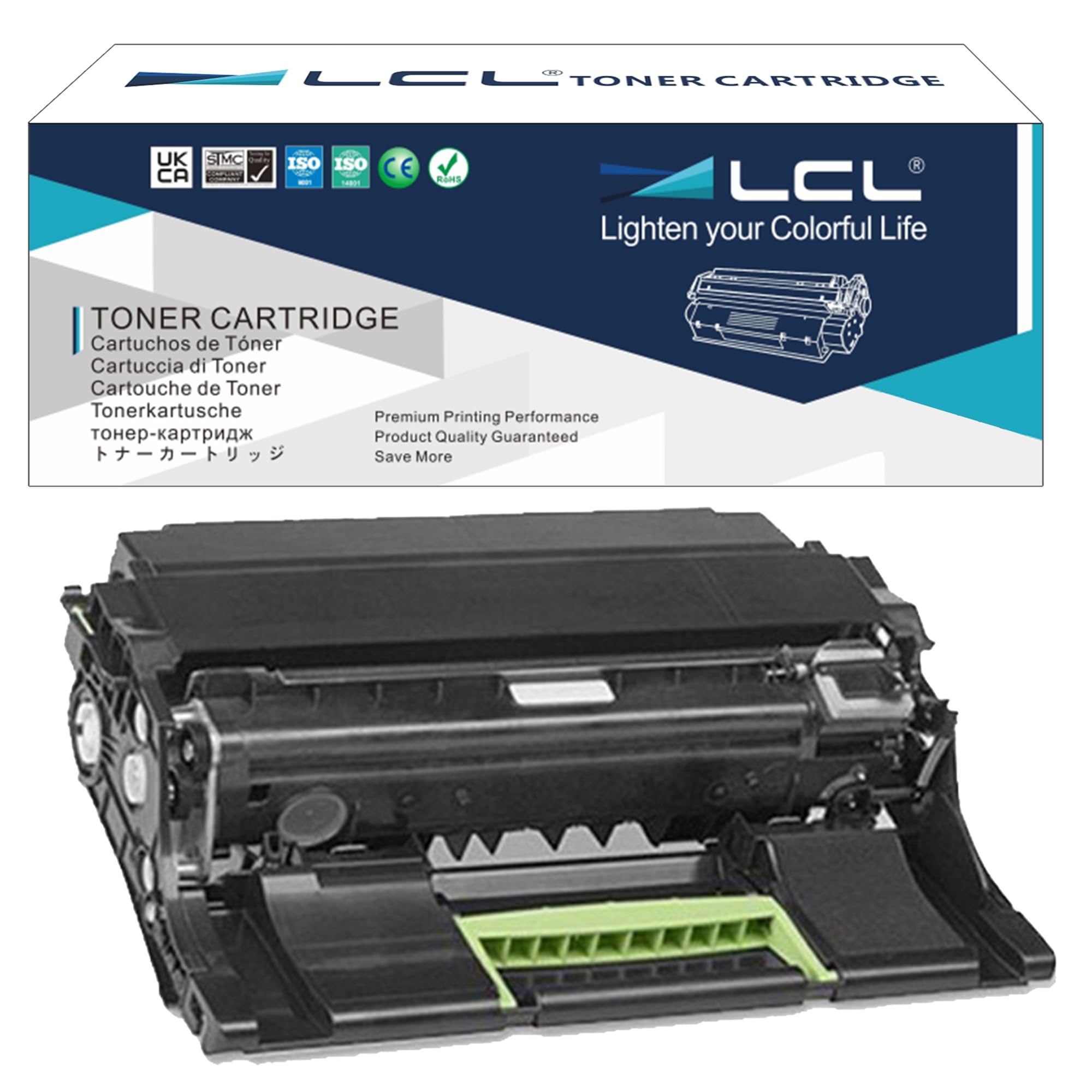 LCL Drum Unit Remanufactured 500ZA 500Z 50F0ZA0 50F0Z00 Drum (1 Drum) Replacement for Lexmark MS310 MS410 MX410 MX410de MS415 MS415DN MS510 MX510 MX511 MS610 MX610 MX611 MS317 MS417 MX517 MX617 MX417