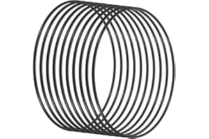 PATIKIL 6 Inch Round Dream Catcher Ring, 10 Pcs Metal Christmas Macrame Wreath Floral Rings Hoop for Home DIY Craft Wedding W