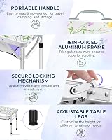 Sportneer Folding Camping Table 60x40 cm Adjustable 4 Height Positions view 5