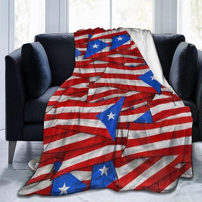 40"x50" Blanket, Flag of The United States Throw Blanket Warm Blanket