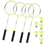 Frebuta Badminton Racket Set of 2 or 4 Badminton