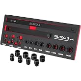 BILITOOLS Serpentine Belt Tool, Fold Tensioner Wrench, 3/8" &amp; 1/2" Drive | Belt Tensioner Tool Kit, 16-19mm 6-Point Sockets, E10-E16 E-TORX Sockets, 13-15mm Crowfoot Wrenches, 3/8" &amp; 1/2" Drive