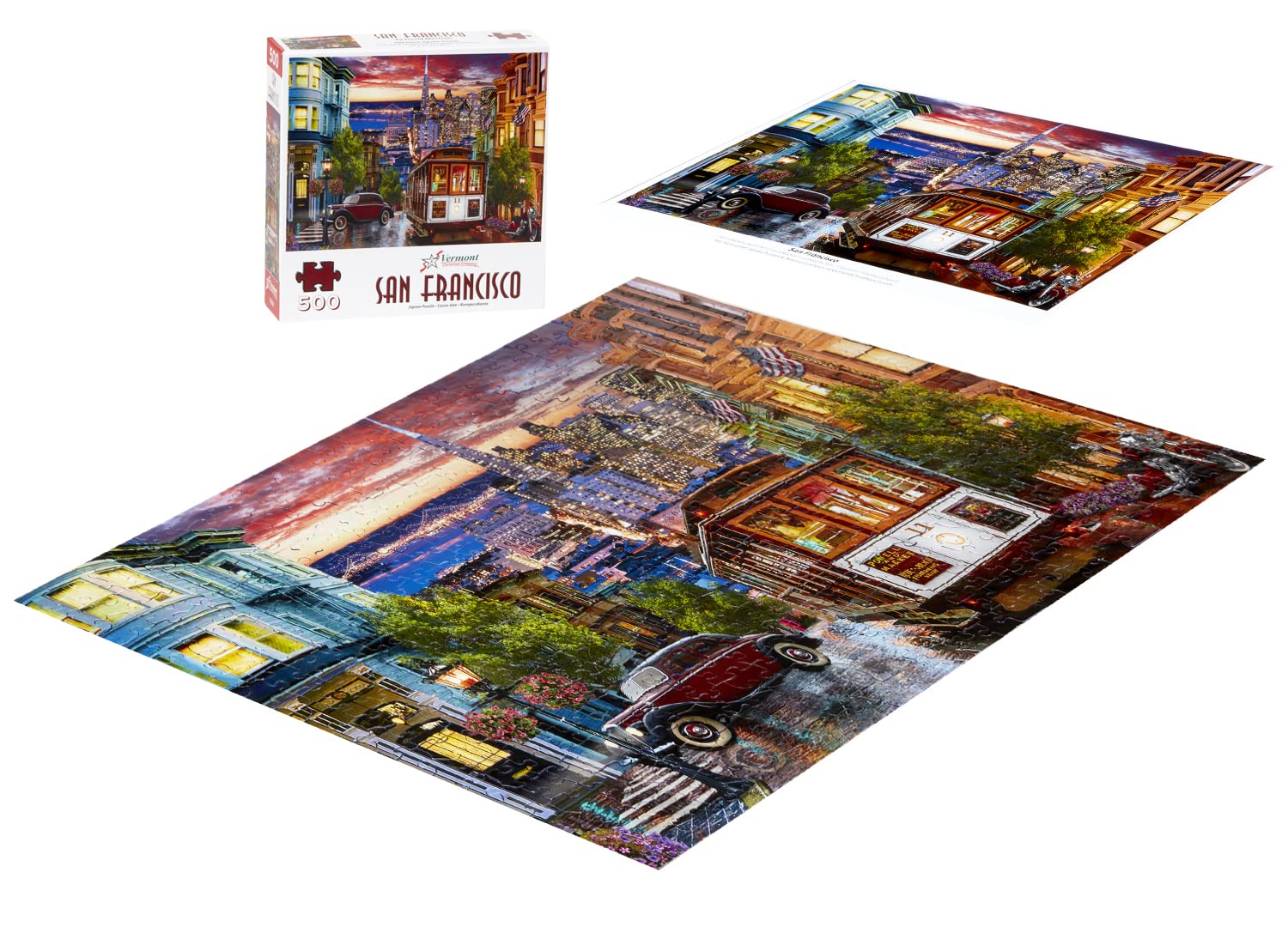 Vermont Christmas Company San Francisco Jigsaw Puzzle 500 Piece