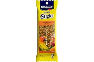 Vitakraft Conure Treat Sticks - Apple and Orange - 3.5Oz