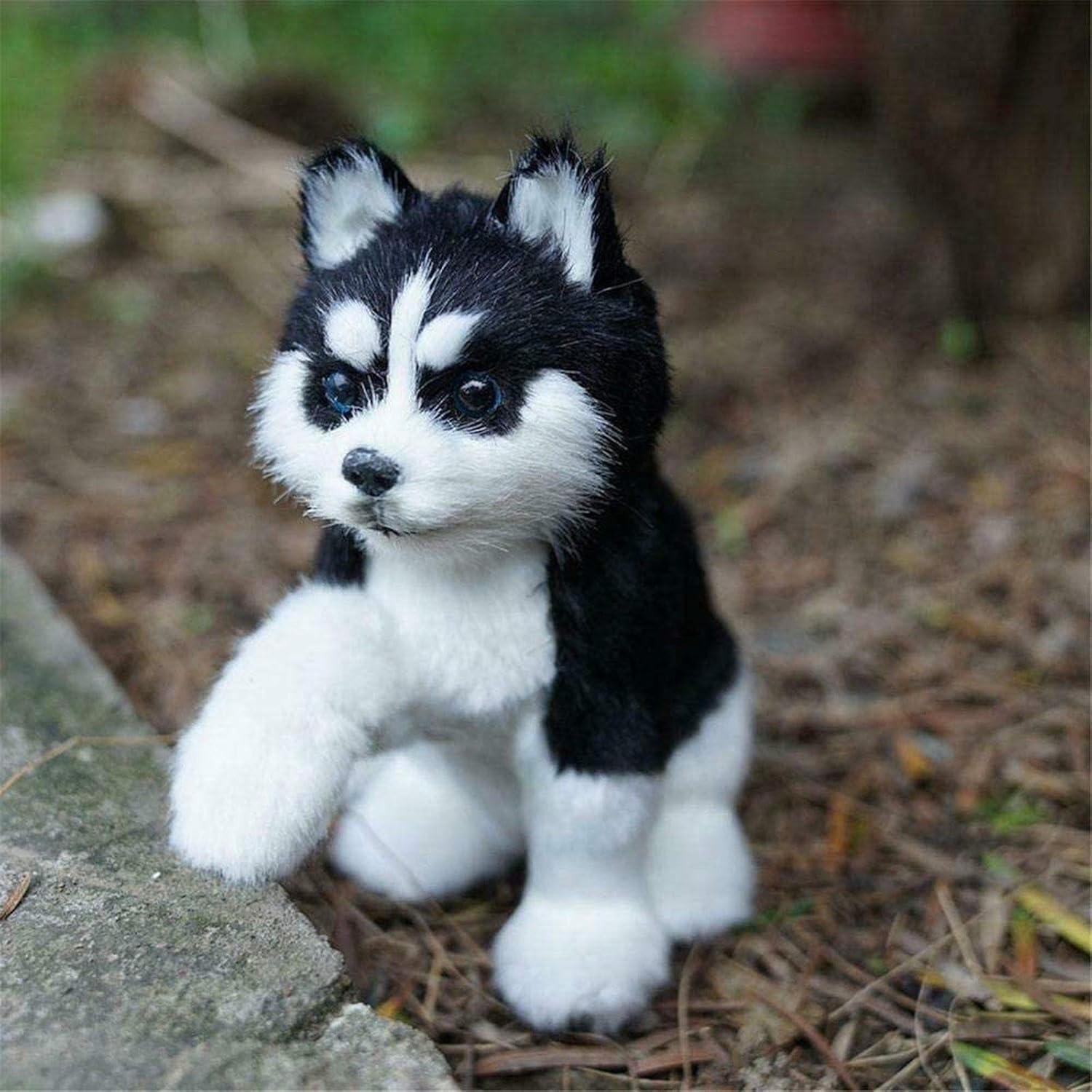realistic husky dog pomsky robot