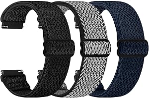 TumpCez Quick Release Watch Band - Choice of Width -18mm 19mm 20mm 22mm 24mm Watch Bands, Solo Loop Adjustable Elastic Nylon Watch Straps Replacement Wristband for Men Women