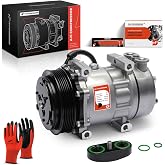A-Premium Air Conditioner AC Compressor with Clutch | Compatible with Kenworth C500 C540 C550 K100E T2000 T600A T800 W900 &amp; Peterbilt 200 224 227 320 330 348 352 357 377 and More