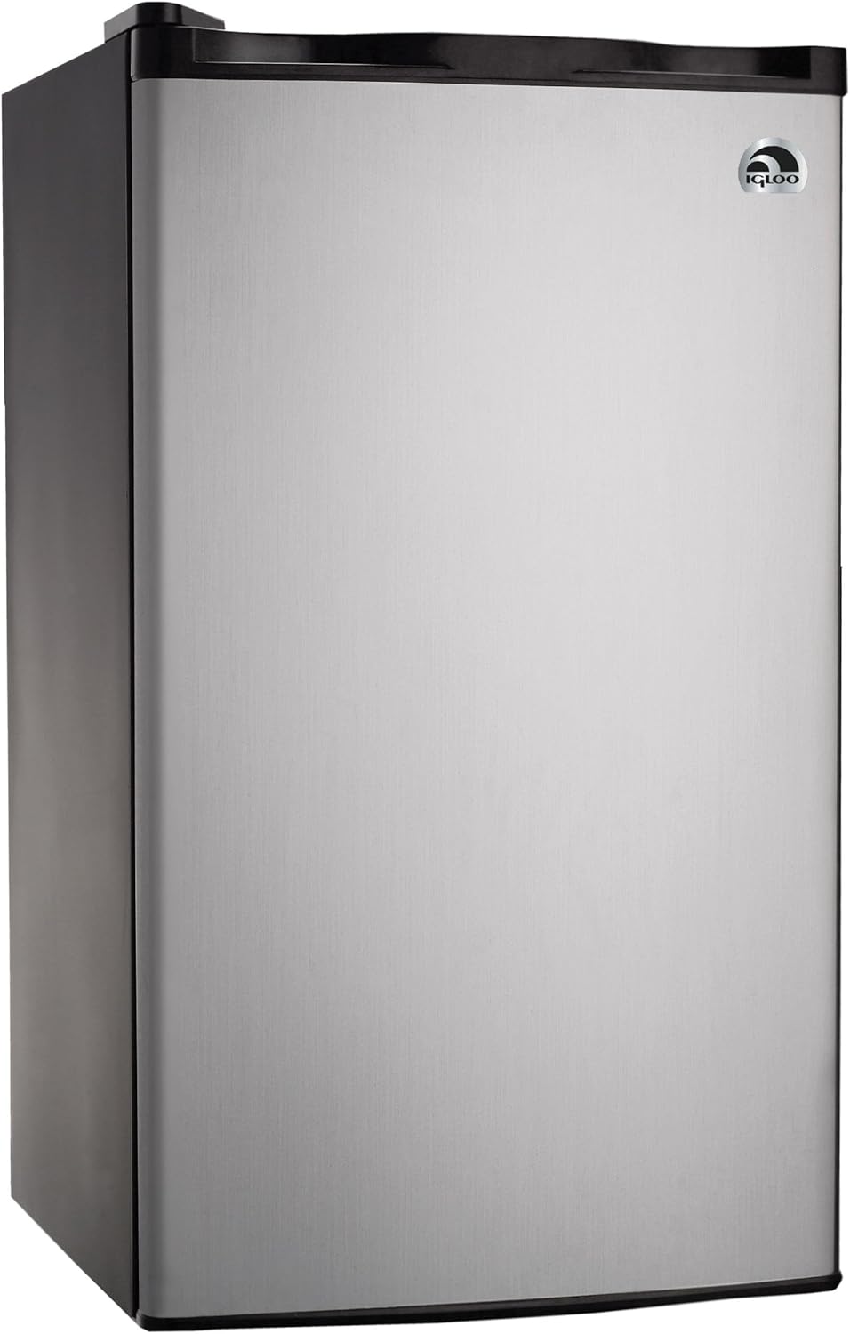 RCA RFR321-FR320/8 IGLOO Mini Refrigerator, 3.2 Cu Ft Fridge, Stainless Steel (Renewed)