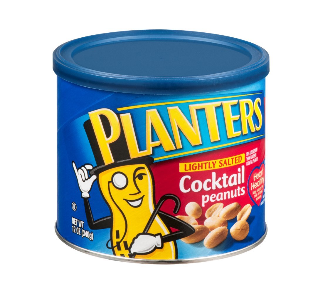 Planters Lightly Salted Cocktail Peanut, 12 Ounce 12 Case Almonds Grocery