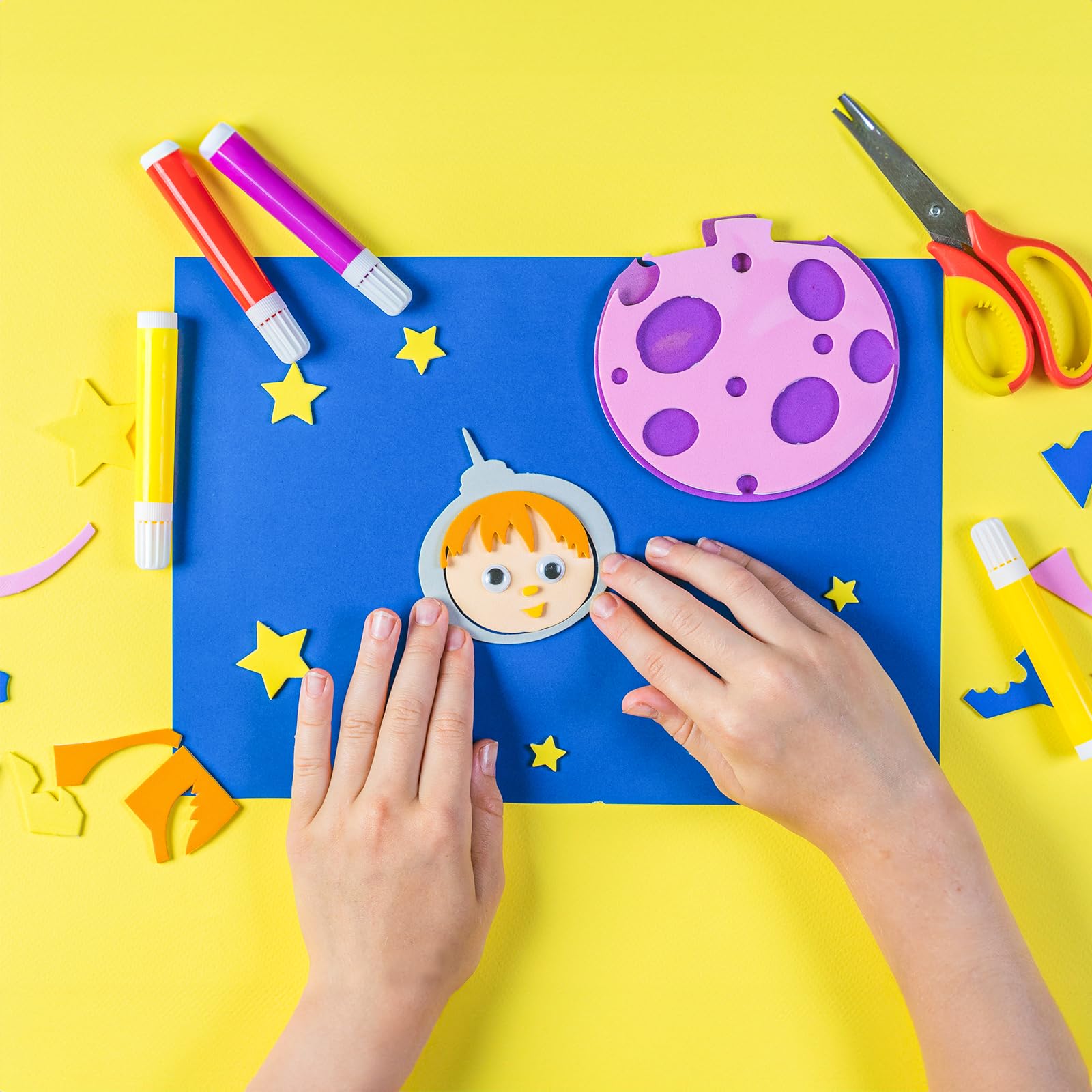 Do²ping Purple Foam Sheets Crafts, 8.5x5.5 Inch Eva Craft Foam Paper for Crafts Project Classroom Scrapbook DIY Cosplay (Purple-10 Sheets)