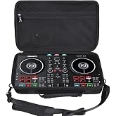 worfty Case for Numark Mix II/Hercules DJ Controller Inpulse 200 / Hercules DJControl Mix Ultra DJ Controller - Hard Protective Travel Carrying Storage Organizer Bag (Black)
