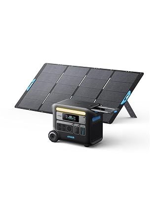 Anker SOLIX F2000 Solar Generator, 2048Wh Portable Power Station with LiFePO4 Batteries and 400W Solar Panel, GaNPrime Technology, 4 AC Outlets Up to 2400W for Home, Power Outages, Camping, and RVs