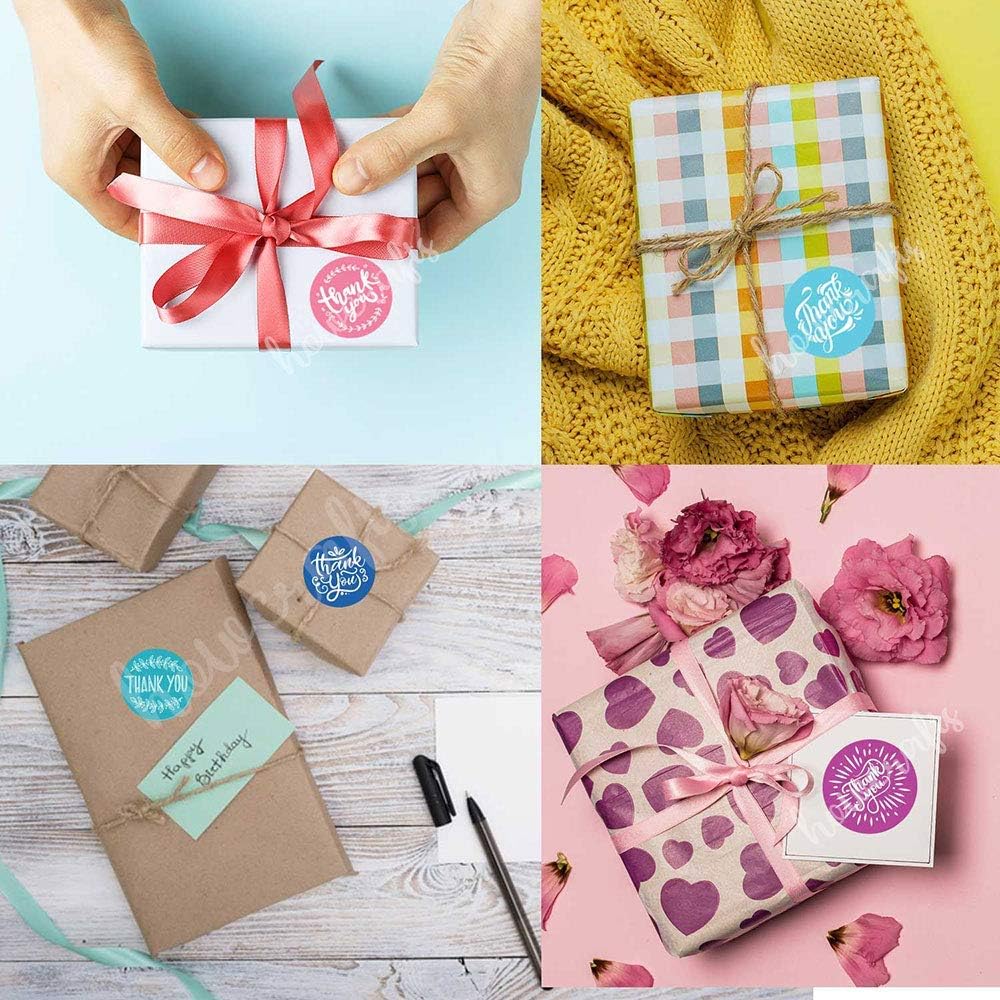Howcrafts Thank You Stickers Roll of 1000, 8 Designs, 1.5 Inch | Thank You Stickers Small Business Supplies | Thank You for Your Purchase Stickers for mailers Poly Bags polymailers: Arts, Crafts & Sewing
