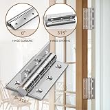Bwintech 3 Pairs 75x50x2.0mm Chrome Fire Door Hinge Ball Bearing view 4