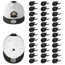 36 Pack Adhesive Hat Hooks for Wall, Super Strong