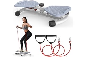 LAZOLLOA Waist Twister Machine Exercise, Ab Twister Board for Exercise, Waist Twisting Fitness Tool, Core Trainer for Women Belly Fat Loss, Home Gym Workout Equipment, Noiseless, 300 lbs Capacity