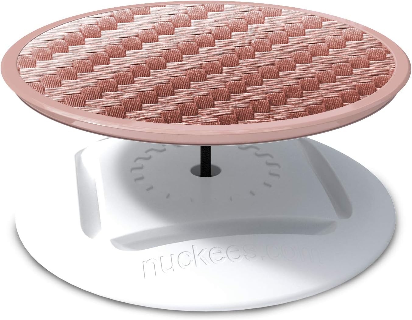 nuckees – The only phone grip & stand with collapsible magnetic-lock, 4-way horizontal and vertical stand and patented SnugHug technology to fit any size hand – Carbon Fiber Rose Gold