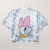 Disney Mickey & Friends Junior Women’s T-Shirt – Daisy Duck and MickeyMouse Graphic Tee, Soft Vintage Short Sleeve Top