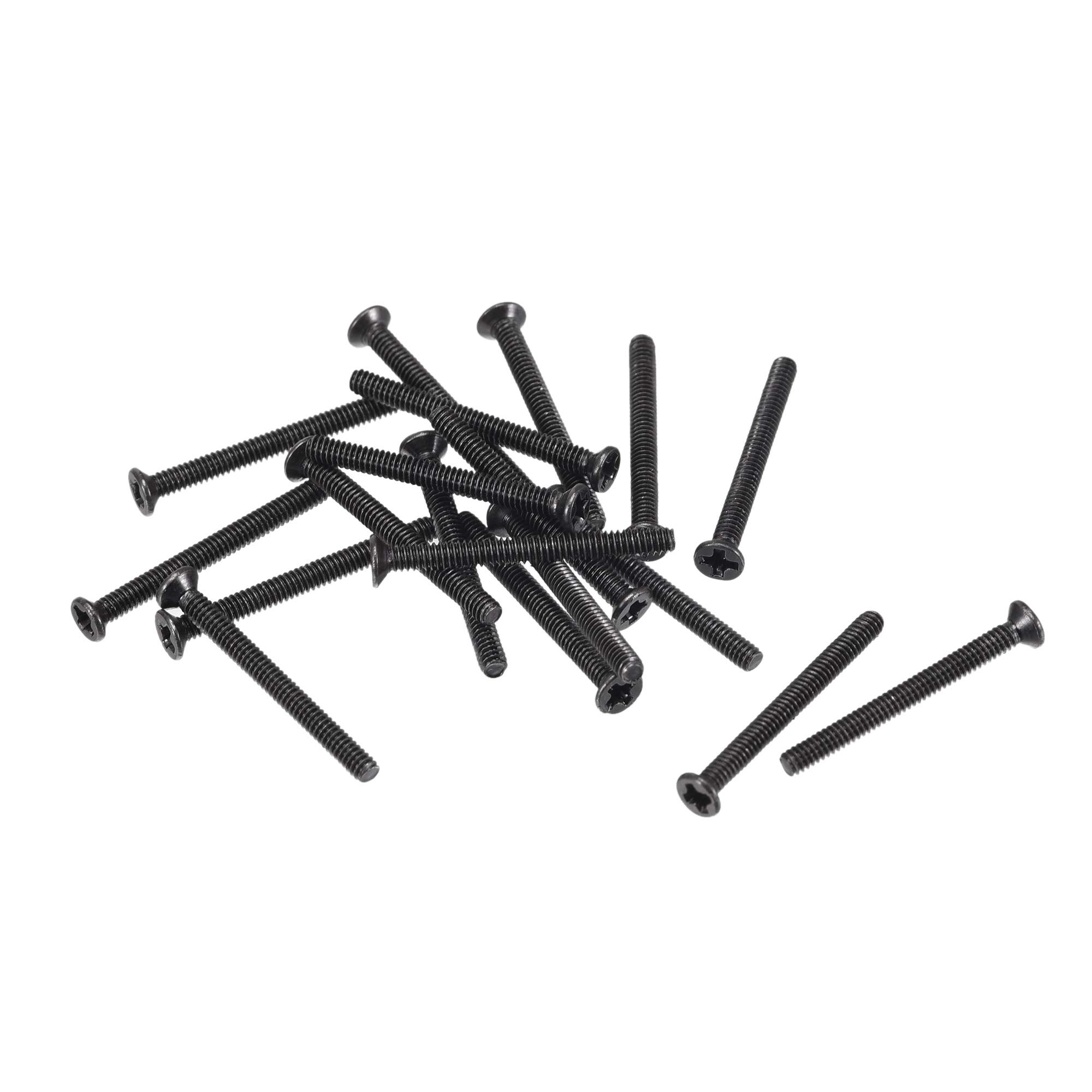 Photo 1 of uxcell M2 x 20mm Phillips Screw Fastener Black for Laptop PC TV Fan Switch 150pcs