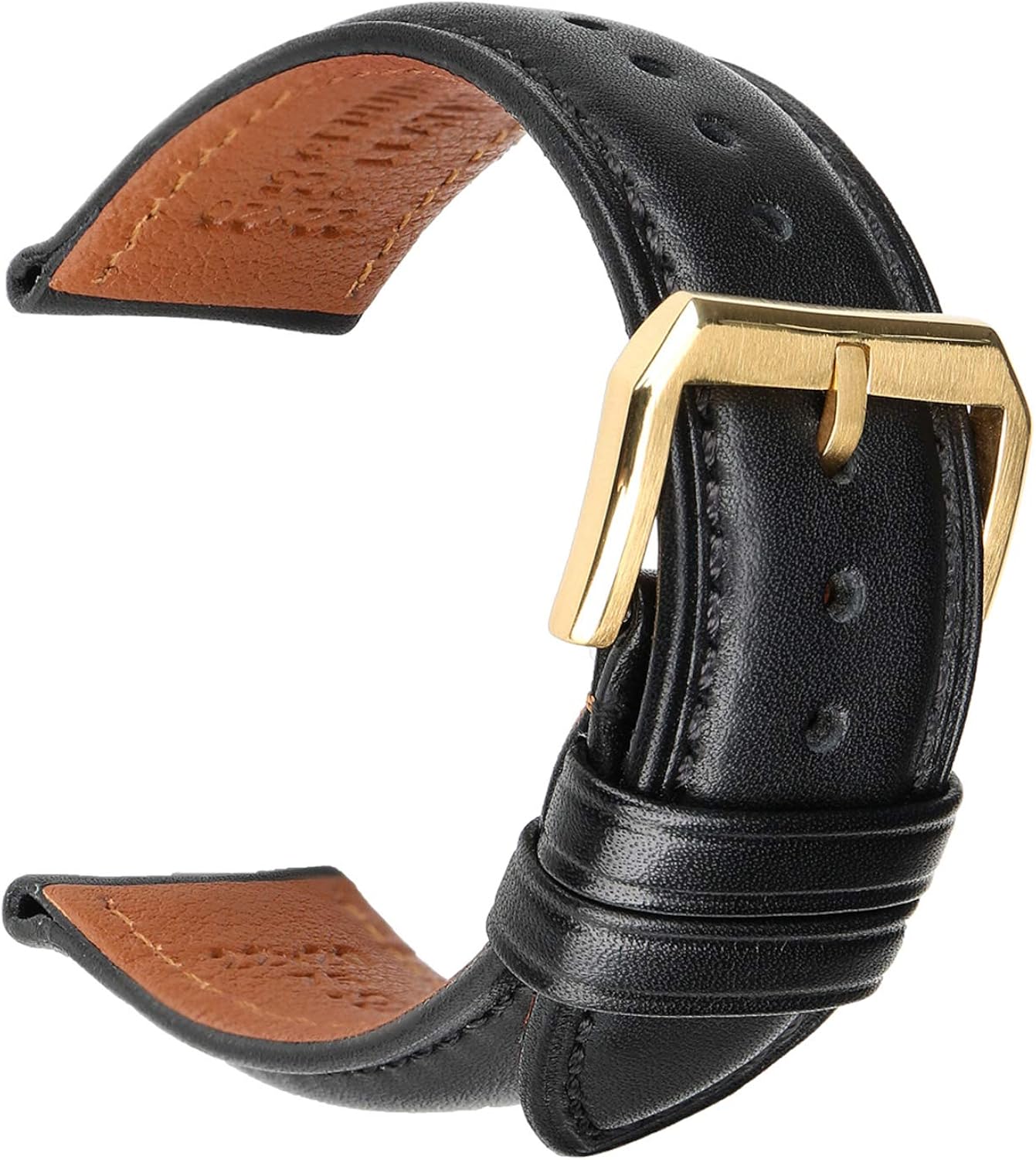 Echtes LederStraps 18mm24mmUhrZubehör Uhr Ersatz Gürtel Pin Buckle