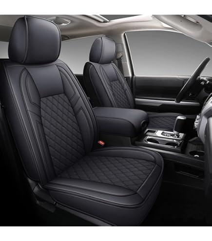 Coverland Custom Seat Covers For 2007-2013 Toyota Tundra (CrewMax/Double Cab) – Leather, Waterproof