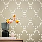 PINKIPO&reg;, Moroccan Elegant, (16"x40") XL Stencil, Ethnic Large Wall Stencil, Classic Geometric Wall Stencils for Painting, Stencils for Walls, Moroccan Wall Stencil