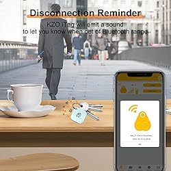 KZO Bluetooth Air Tracker Tag 1 Pack, iOS and