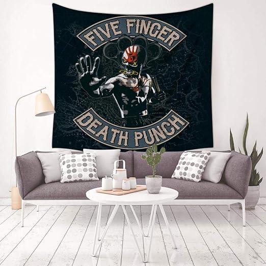 Amazon Com Cchtoo Five Skull Death Wall Hanging Tapestry Mural Tapestries Decor Bedroom Living Room Tablecloth Art Home Kitchen
