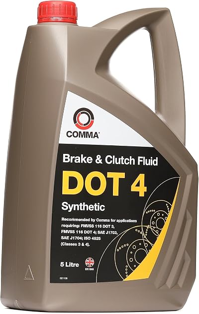 Comma BF45L Dot 4 Synthetic Brake Fluid 5000ml Volume