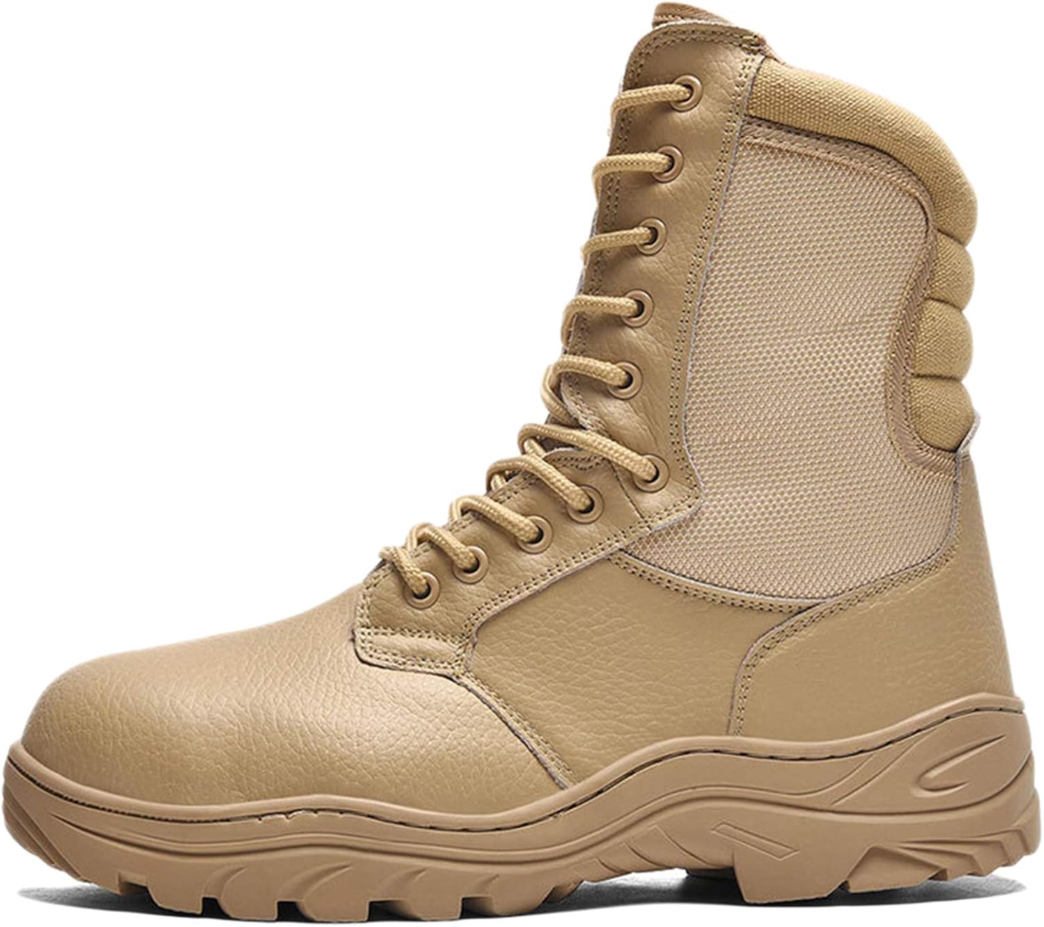 NA Men's Real Leather Combat Boots Military Jungle Desert Combat Boots