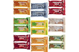 S.O.S. FOOD LAB LLC SOS Food Lab Emergency Food Bar (18 Energy Bars, 9 Assorted Flavors) - 400 Calorie, Low Sodium, Nutrient Dense Millenium Bar - Ready to Eat, 5 Year Shelf Life Survival Food for Disaster Preparedness